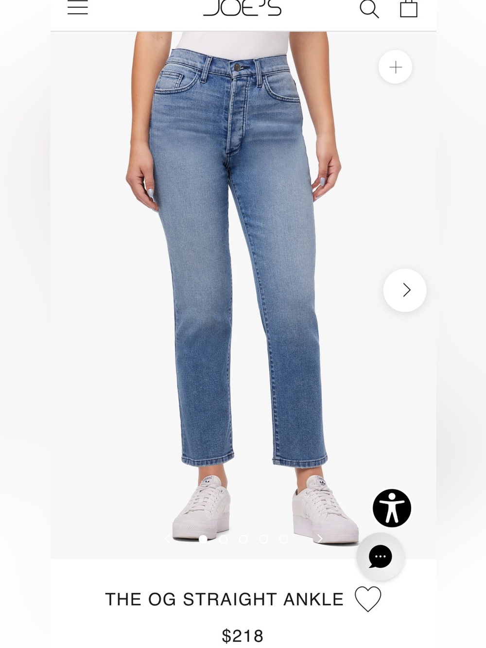 Joe's Jeans OG Straight Leg with Frayed Hem $59